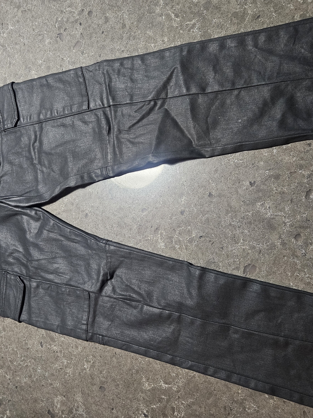 Forever 21 Black Skinny Faux Leather Men's Jeans